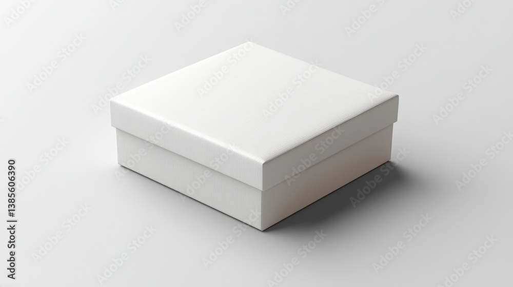 Blank White Square Gift Box Packaging Mockup Perfect for Product Presentation and Design Blank White Square Gift Box Packaging Mockup Perfect for Product Presentation and Design