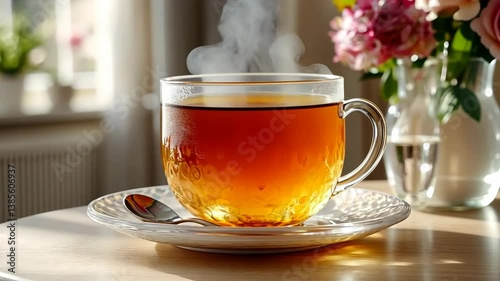 Warm Cup of Tea on a Sunny Morning