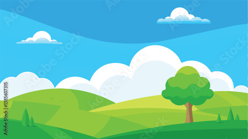 Desert landscape, vast sand dunes, golden sunset, orange sky, large sun, mountainous horizon, warm colors, stylized illustration, vector art, minimalist design, tranquil scene, barren wilderness, roll