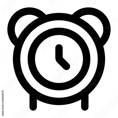alarm clock icon for illustration