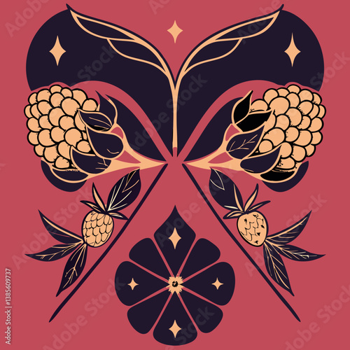 Raspberryred, black, gold or purple