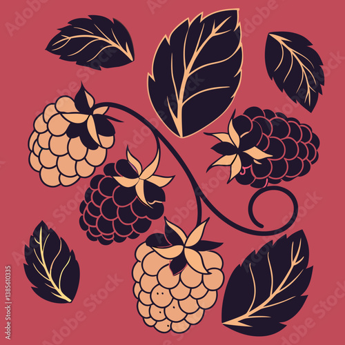 Raspberryred, black, gold or purple
