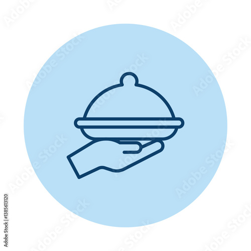 Food serving pentaglow , vector, pixel perfect, illustrator file 
