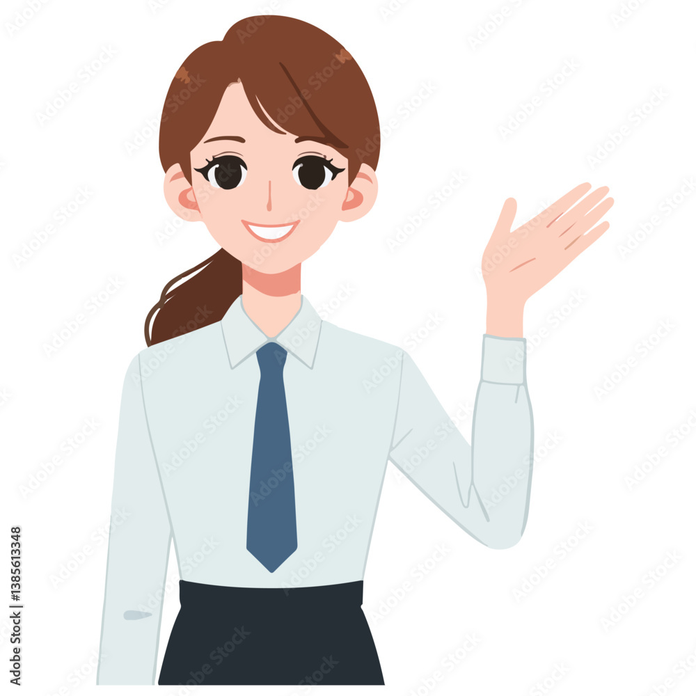 vector businessman waving hand vector businessman waving hand