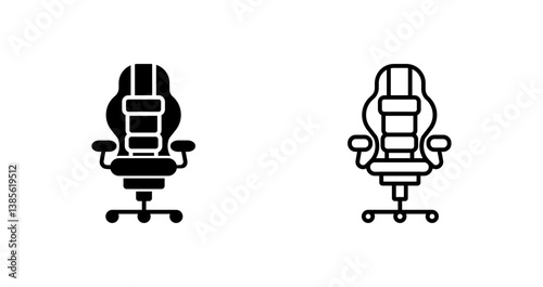 Gaming Chair Icon Design