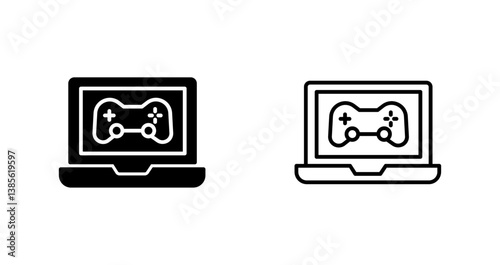 Gaming Laptop Icon Design