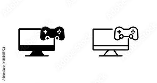 Gaming Monitor Icon Design