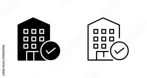 Hotel Booking Icon Design