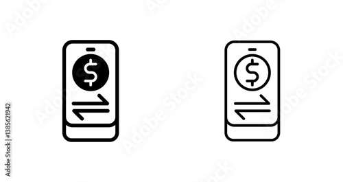 Online Transactions Icon Design