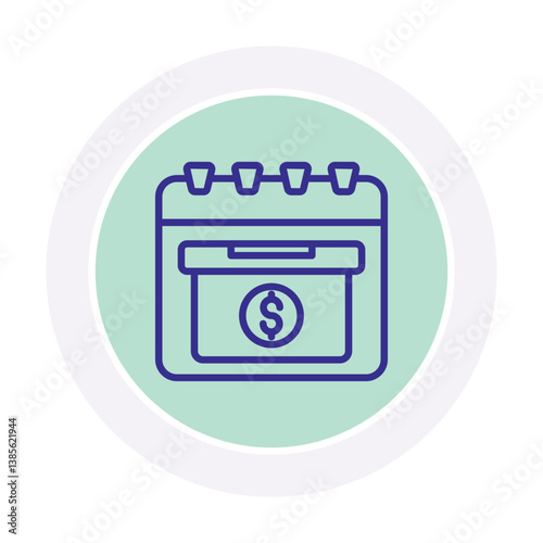 Fundraising event color circle icon , vector, pixel perfect, illustrator file 
