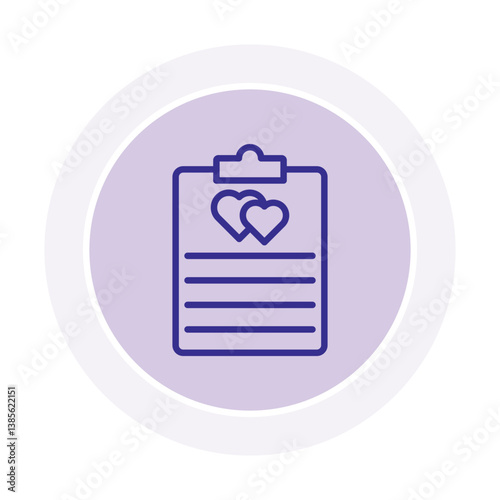 Guest List color circle icon , vector, pixel perfect, illustrator file 
