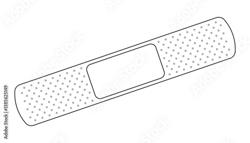 Adhesive bandages. Adhesive plaster antibacterial. Medicine and treatment. Flat Icon. EPS 10. Vector illustrations