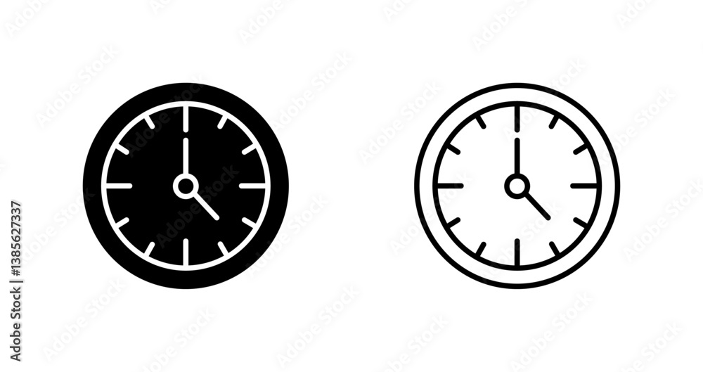 Wall Clock Icon Design Wall Clock Icon Design