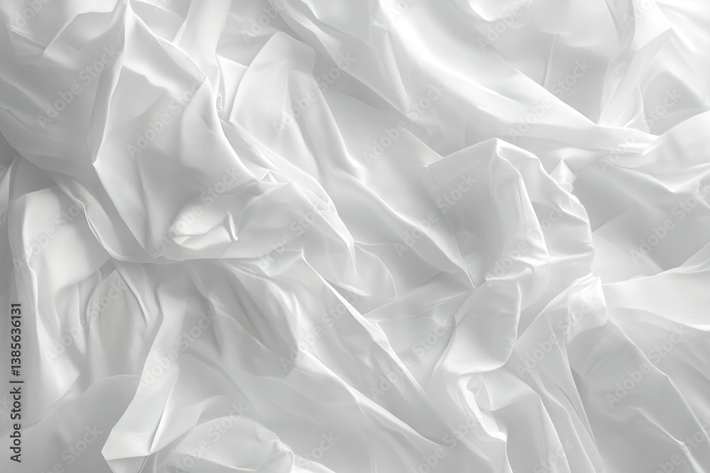 Obraz premium White bedding sheets and pillow background, Messy bed concept.