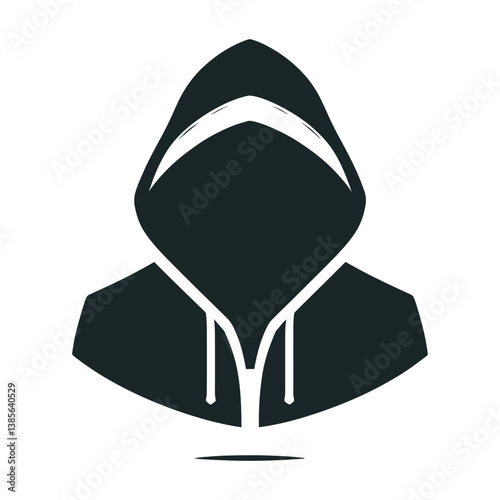 black and white hat on white background