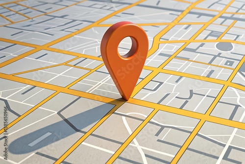 Location pin on map gps navigation destination travel point of interest