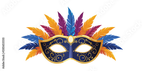 High Quality party mask with Vector Design Print Ready EPS & JPG Files for POD & Stock Use