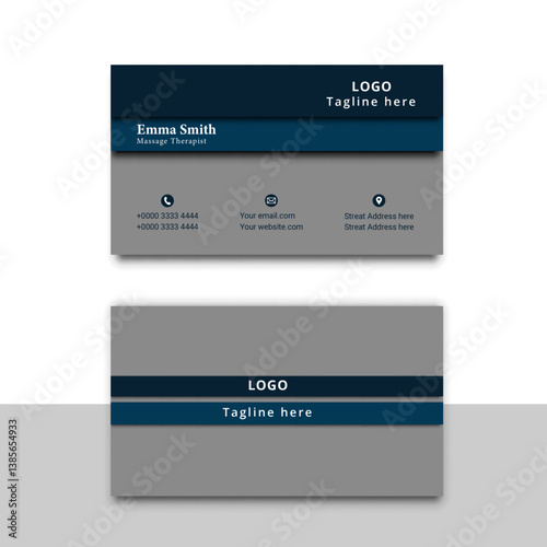 Modern creative card,corporate & Business agency brochure editable vector unique exclusive realistic business card design for marketing.