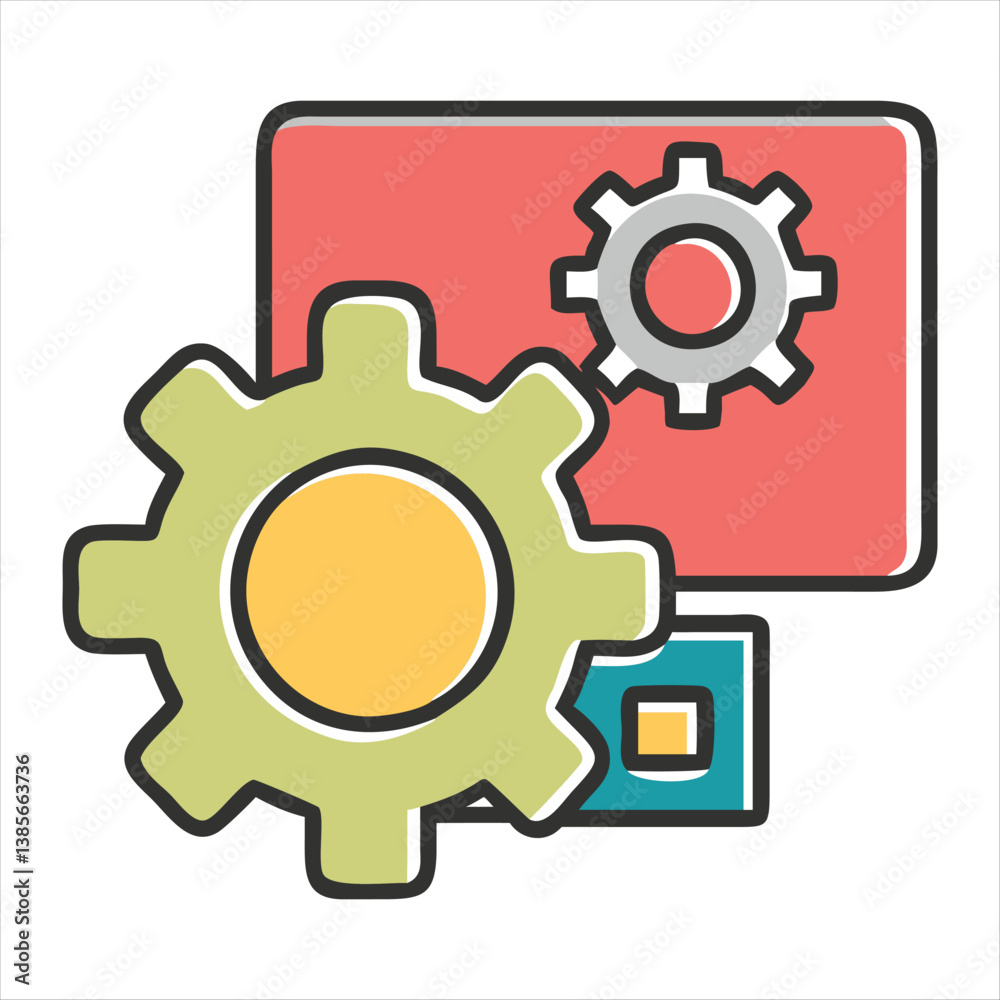 setting silhouette vector style setting silhouette vector style