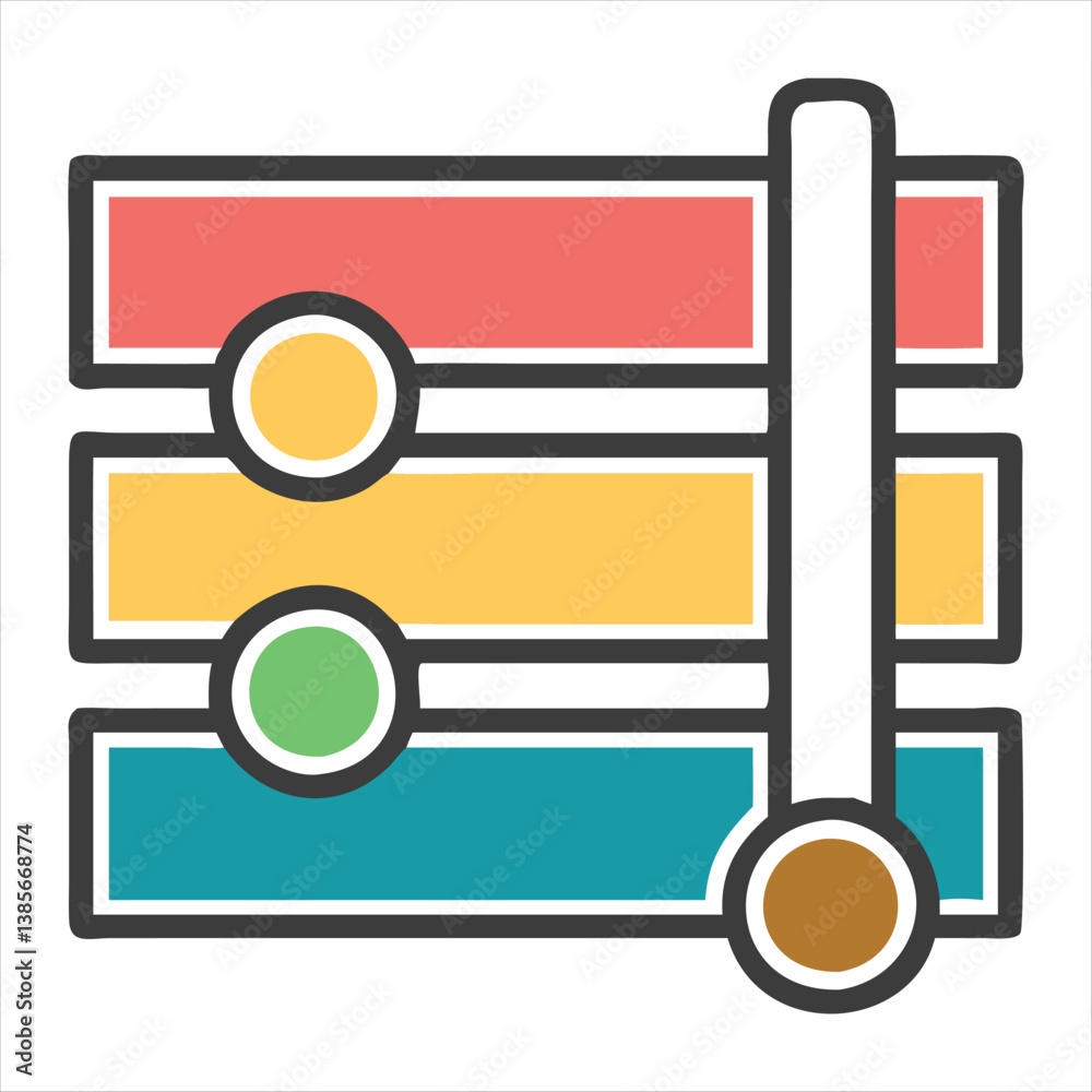 Obraz premium setting silhouette vector style