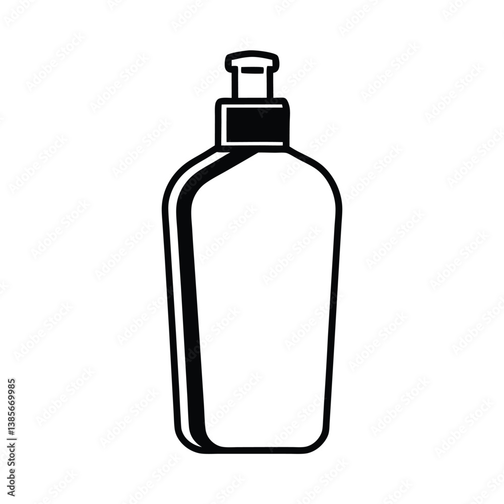 vector illustration of tanning-lotion