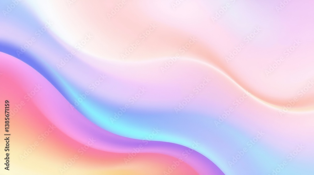 Obraz premium Pastel Abstract Wavy Background