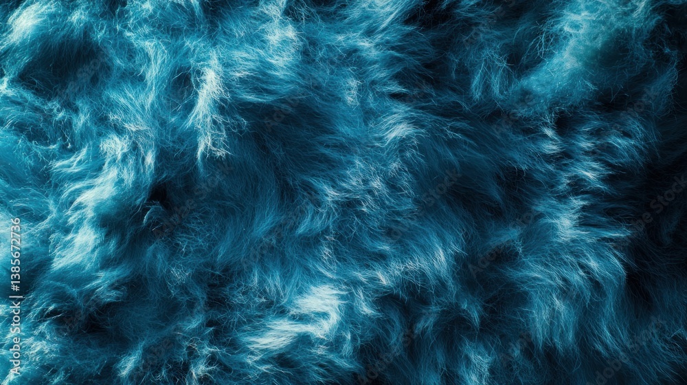 Fototapeta premium Abstract deep blue fur texture