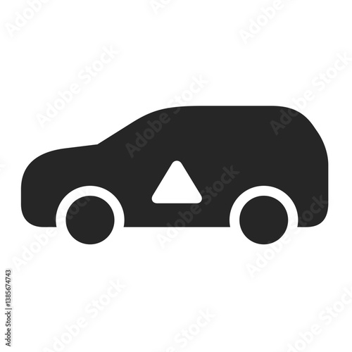 Filled SUV with Up Arrow