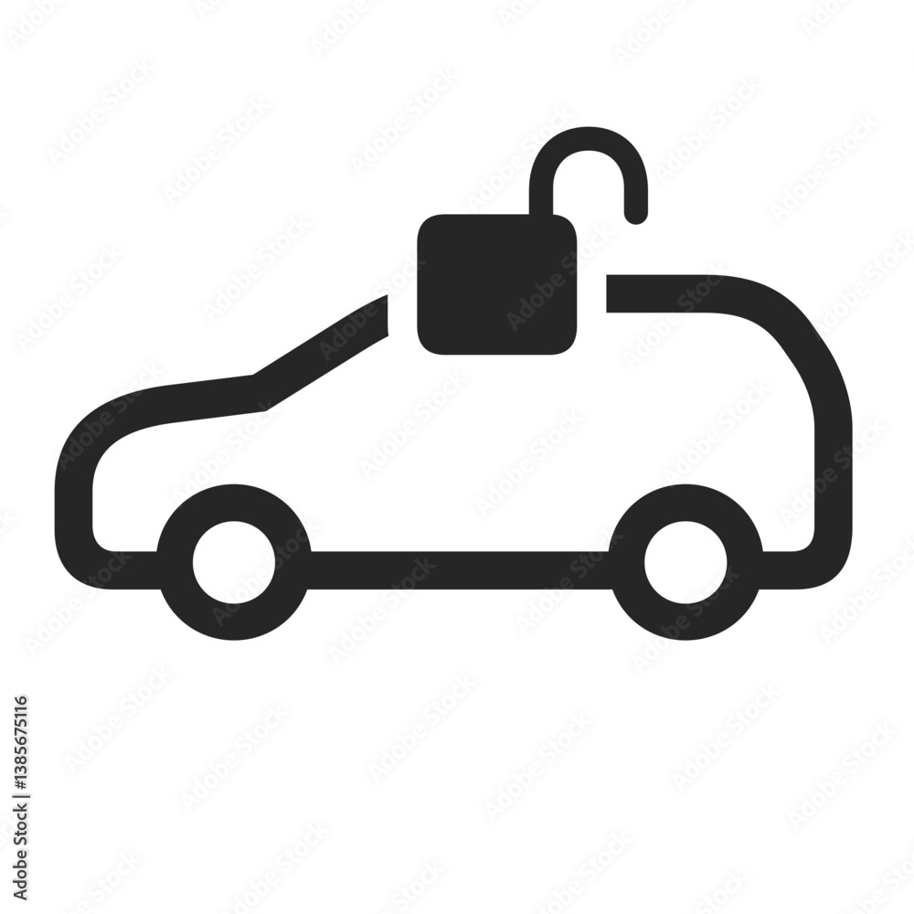 SUV with Open Lock SUV with Open Lock