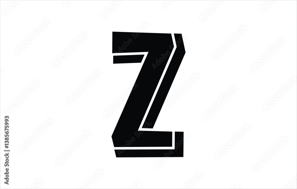 Fototapeta premium Elegant Letter Z logo Vector Template Initial Letter Z Logo Design. Creative And Modern Z logo