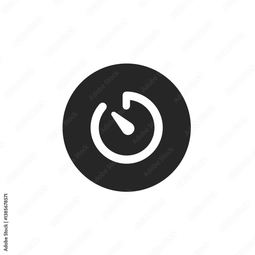 Filled Timer Circle Filled Timer Circle