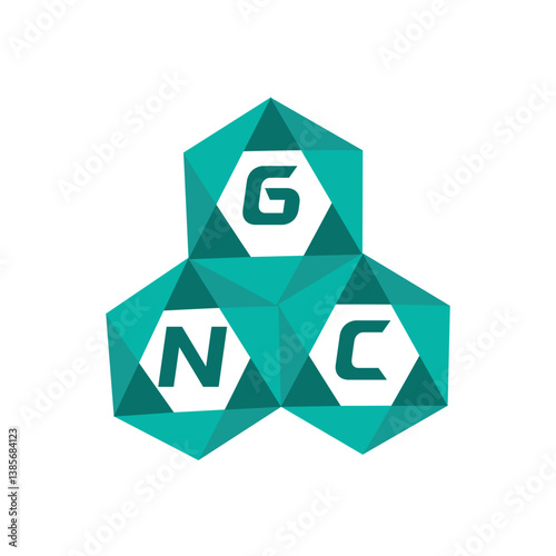GNC creative minimalist letter logo. GNC unique vector initials alphabet letter logo design photo