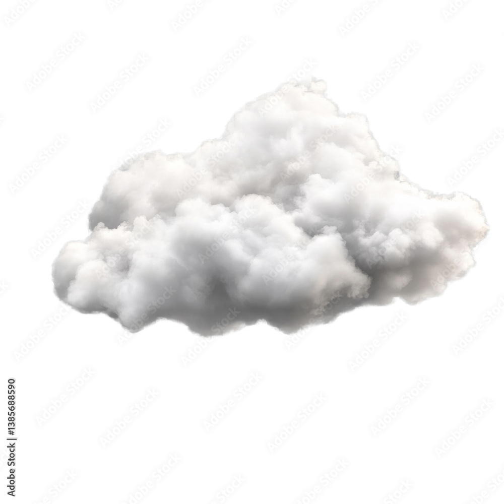 A fluffy white cloud in the sky A fluffy white cloud in the sky