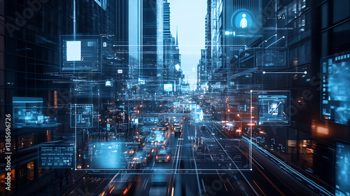An AI powered system enhancing public safety by analyzing real time video feeds, security data, and criminal activity patterns for proactive surveillance photo
