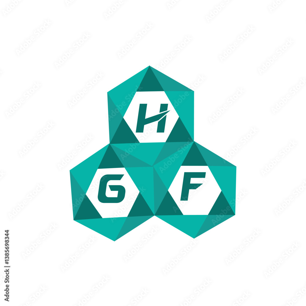 HGF creative minimalist letter logo. HGF unique vector initials alphabet letter logo design HGF creative minimalist letter logo. HGF unique vector initials alphabet letter logo design