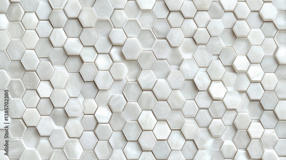 White Hexagon Pattern Texture Wall Background White Hexagon Pattern Texture Wall Background