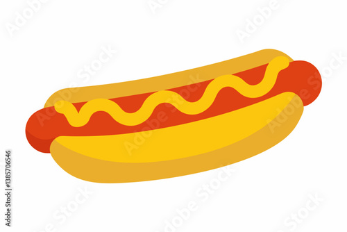 hot dog vector illustration