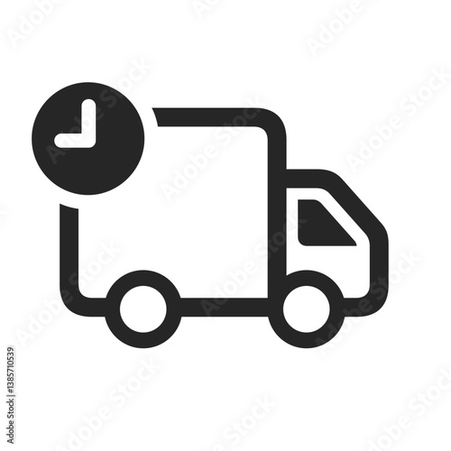 Delivery Truck with Clock