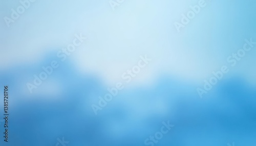 Soft blue gradient background with blurred cloud shapes , abstract background, sky