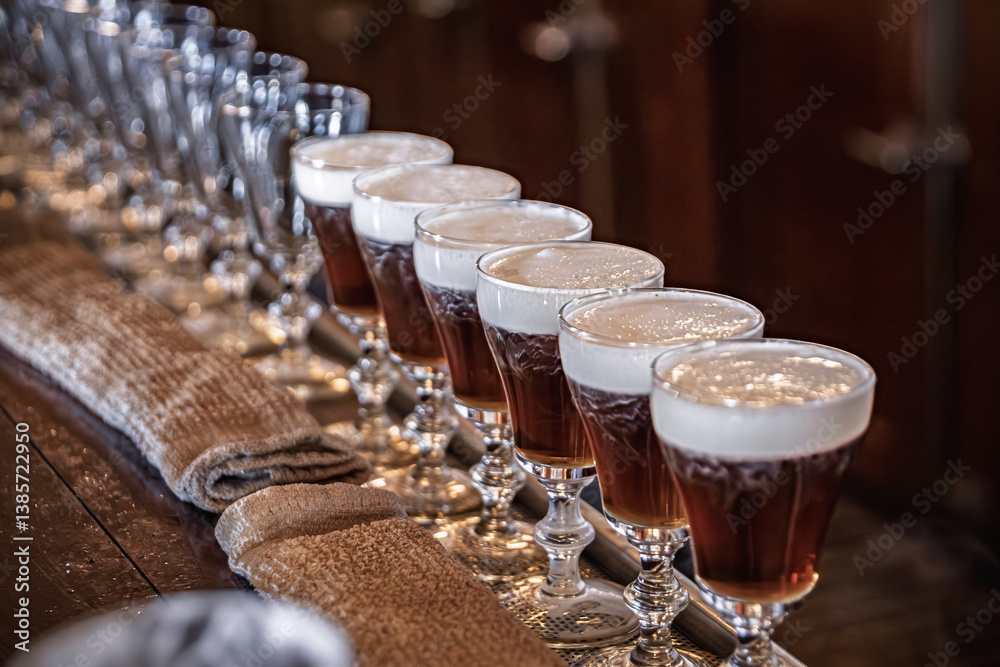 Irish Coffee drinks at the Buena Vista cafe where it was invented, San Francisco