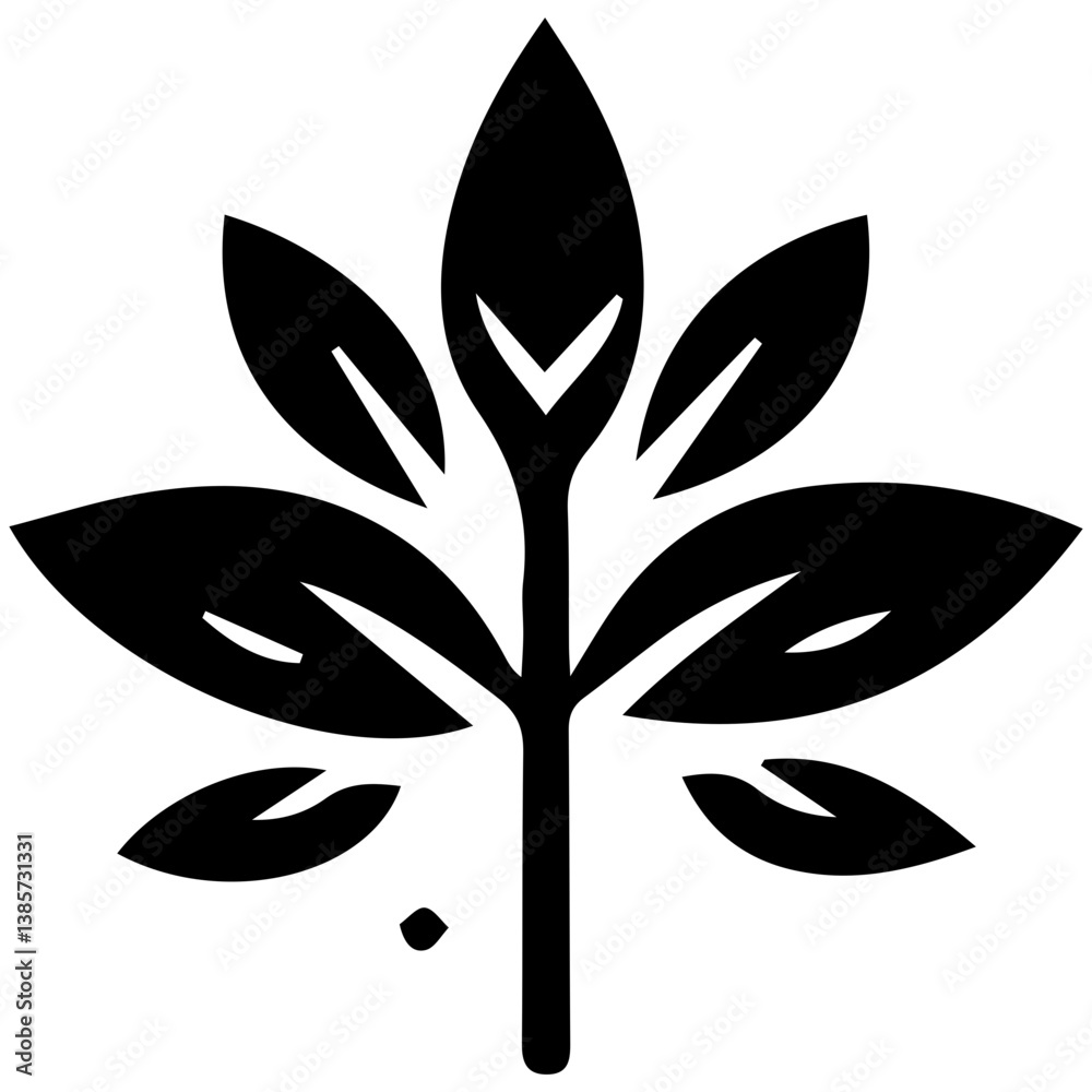 Beautiful summer leaf vector for creative artistic concepts Beautiful summer leaf vector for creative artistic concepts