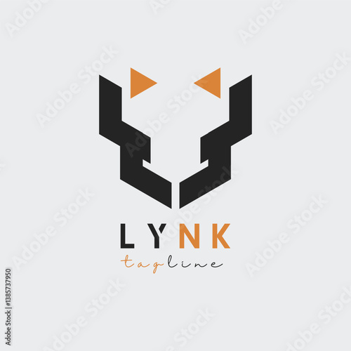 lynx logo vector illustration design