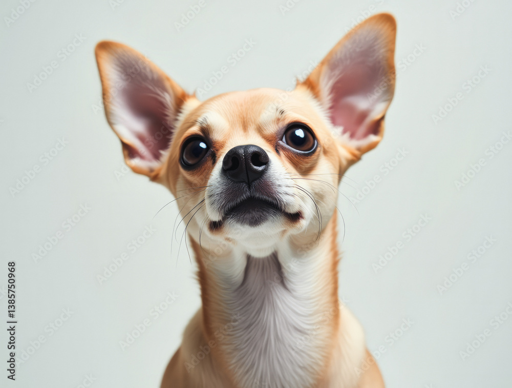 Chihuahua Dog – Expressive Round Eyes and Attentive Gaze – Close-Up Portrait Chihuahua Dog – Expressive Round Eyes and Attentive Gaze – Close-Up Portrait