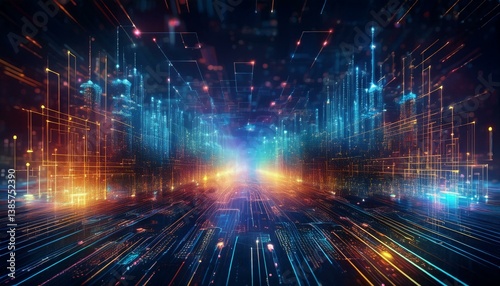 virtual fractal realms background