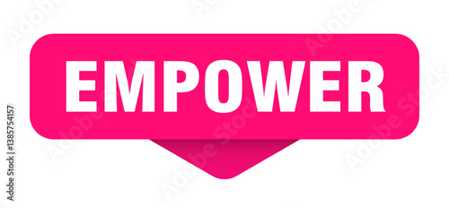 empower sticker. empower sign on transparent background