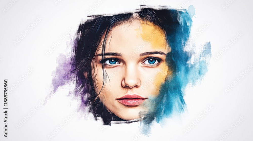 Vibrant Woman Abstract Paintings with Rich Details and Soft Lighting in Sepiatone Oil Painting Aesthetic Chaos Vibrant Woman Abstract Paintings with Rich Details and Soft Lighting in Sepiatone Oil Painting Aesthetic Chaos
