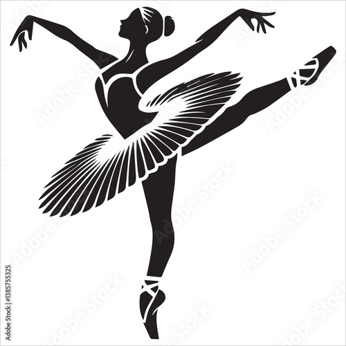 Ballet Dance Silhouette vector design