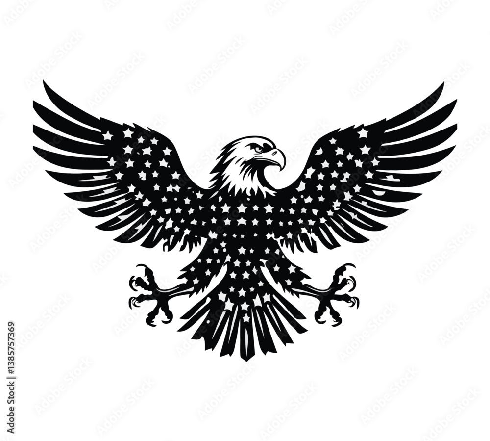 Fototapeta premium eagle with wings