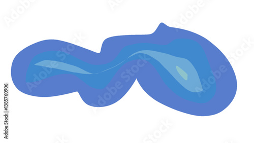 Blue Abstract Shape