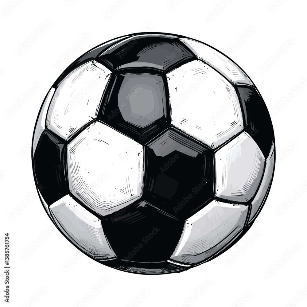 Naklejka premium soccer ball Vector Illustration isolated
